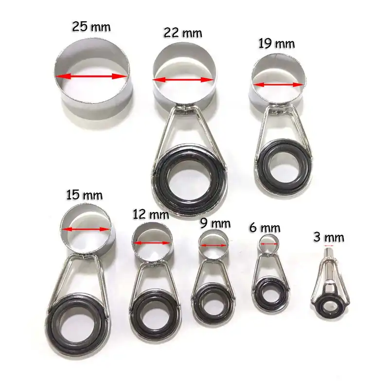 حلقه یدک چوب ماهیگیری مدل S8 مجموعه 8 عددی