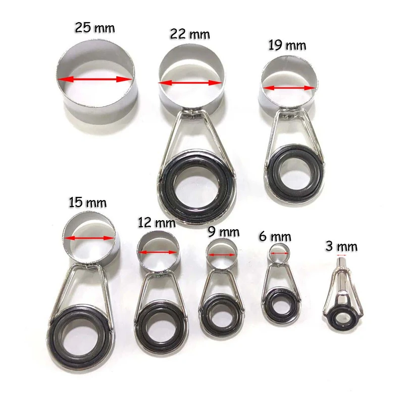 عکس شماره 2 : حلقه یدک چوب ماهیگیری مدل s8 مجموعه 8 عددی