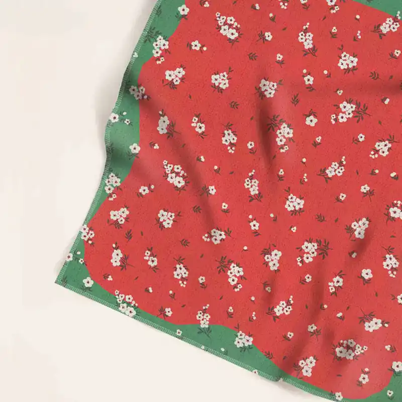 کاغذ کادو مریخ مدل پارچه ای Little flowers 052