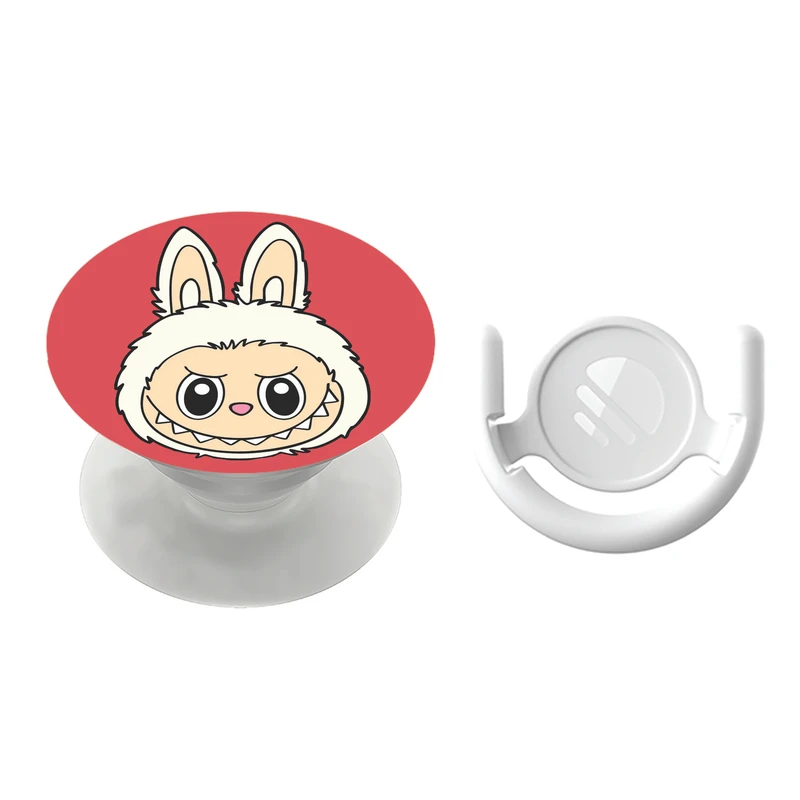 پایه نگهدارنده گوشی موبایل پاپ سوکت مگافون طرح لبوبو مدل 9703 به همراه پاپ کلیپ