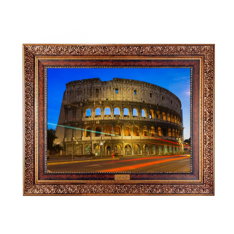 تابلو فرش ماشینی نقش نگار رضوی طرح آثار باستانی کد 265C