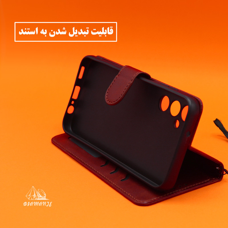 کیف کلاسوری دیامانته مدل Bandaviz Gn مناسب برای گوشی موبایل شیائومی Redmi Note 14s به همراه بندآویز