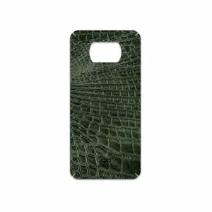 MAHOOT Green-Crocodile-Leather Cover Sticker for Xiaomi Poco X3 Pro