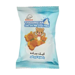 کیک با مغزی کرم شیر تنورستان - 60 گرم بسته 20 عددی