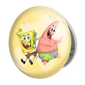 آینه جیبی خندالو طرح باب اسفنجی و پاتریک مدل تاشو کد 24710 