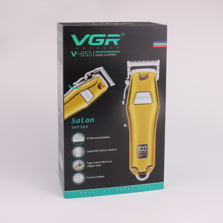 ماشین اصلاح موی سر و صورت وی جی ار مدل V-655 ماشین اصلاح موی سر و صورت وی جی ار مدل V-655