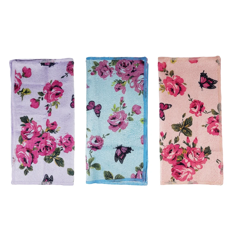 دستمال آشپزخانه هوم مدل Flower بسته 3 عددی