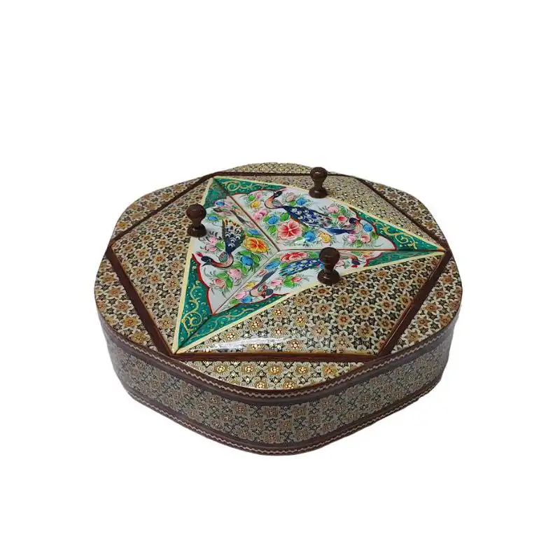 شکلات خوری خاتم کاری مدل سه درب کد 233