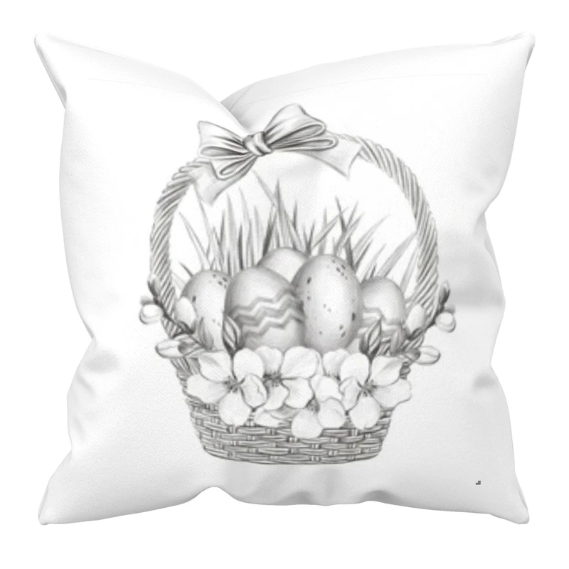 کاور کوسن مدل سبد تخم مرغ سایز 40*40 سانتی متر