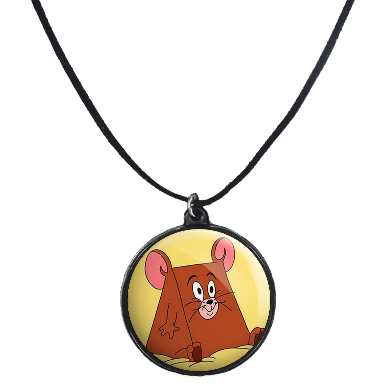 گردنبند پرمانه طرح تام و جری کد pmb.10797 مدل دو طرفه