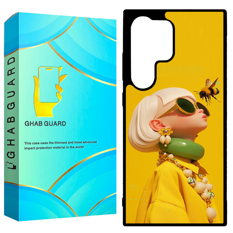 کاور قاب گارد طرح دختر مدل GCHPD24U مناسب برای گوشی موبایل سامسونگ Galaxy S24 Ultra 5G