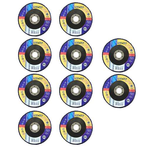 سنباده فلاپ دیسک مدل P80 بسته 10 عددی