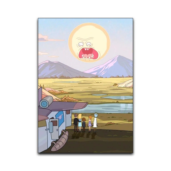 تابلو شاسی گوفی مدل انیمیشن ریک و مورتی طرح Rick and Morty کد SUN25
