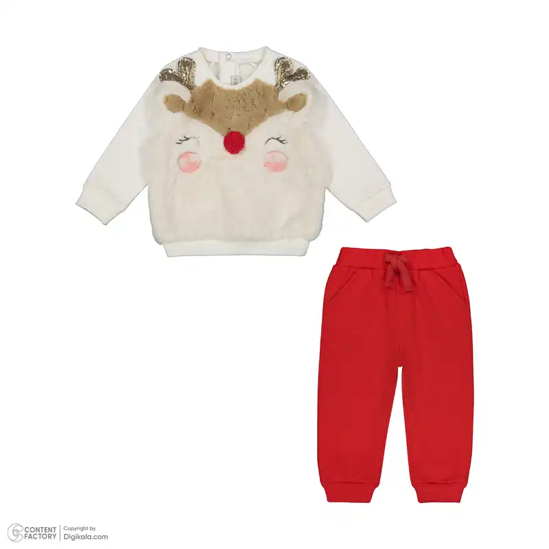 ست سویشرت و شلوار نوزادی ایندیگو مدل 2312