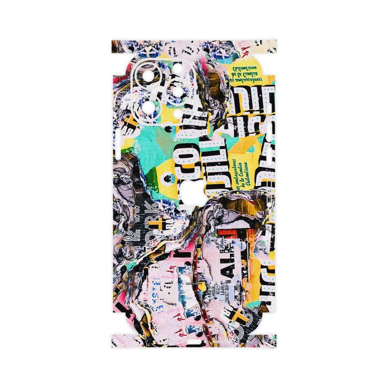برچسب پوششی ماهوت مدل Collage of Teared Paper-FullSkin مناسب برای گوشی موبایل اپل iPhone 13 Pro Max