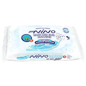 Nino Hand And Face Cleanser Refresher Wet Wipes 10pcs