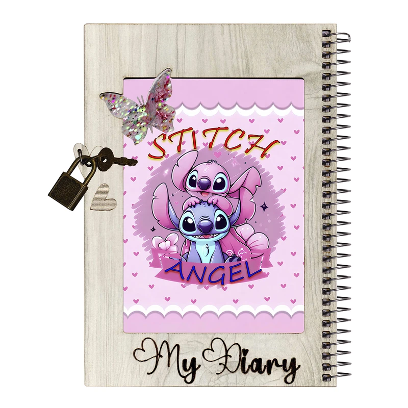 دفتر خاطرات 60 برگ طرح استیچ مدل stitch002