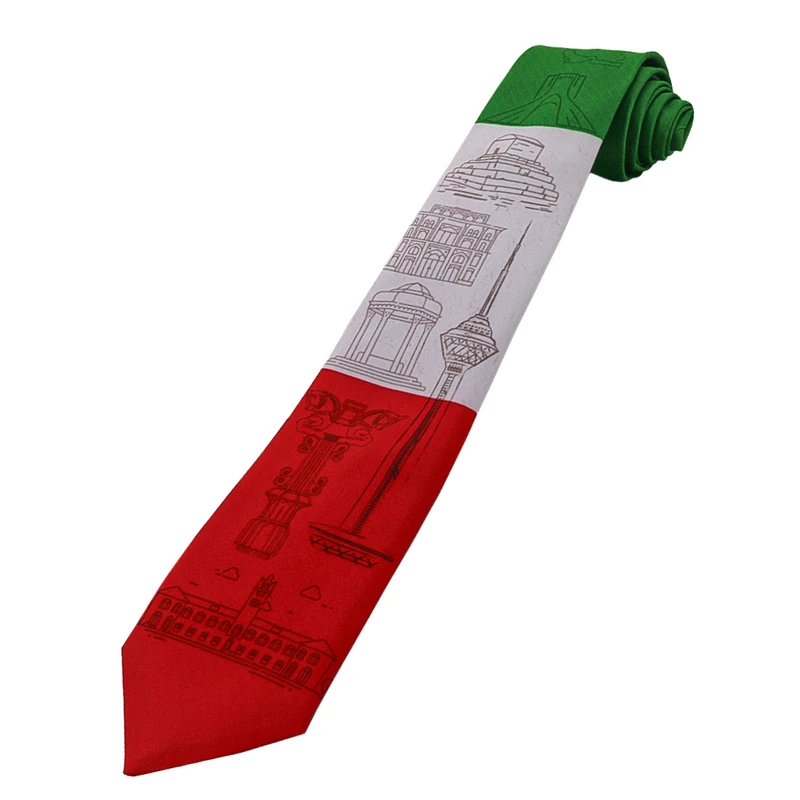 کراوات مردانه مدل پرچم ایران کد 1316