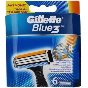 تیغ یدک ‏6 عددی ژیلت مدل Blue 3