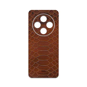 MAHOOT Brown-Snake-Leather Cover Sticker for Xiaomi Redmi 14C