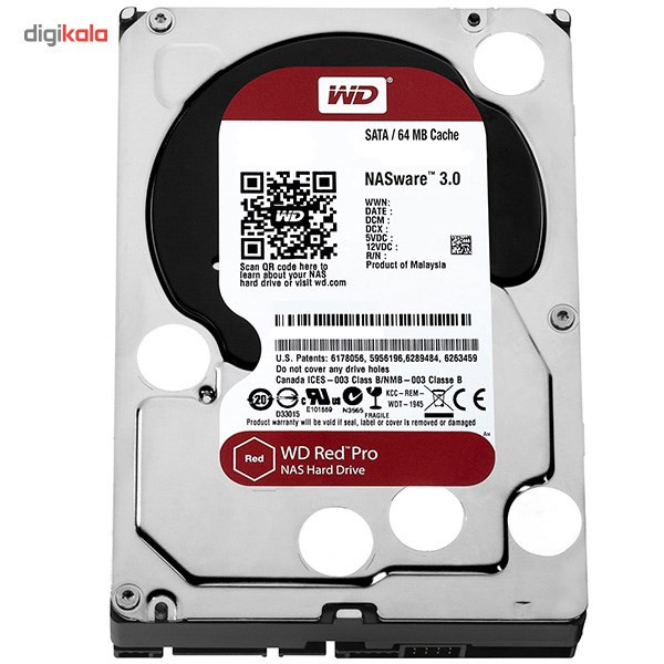 هارددیسک اینترنال وسترن دیجیتال مدل Red Edition Pro ظرفیت 2 ترابایت 64 مگابایت کش WD2001FFSX