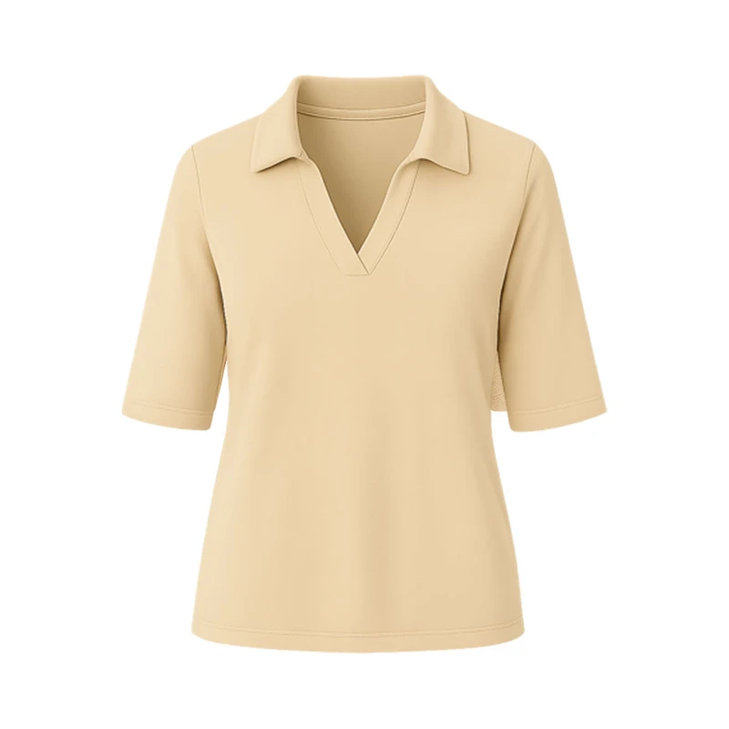پولوشرت آستین کوتاه زنانه دلداده مدل یقه دار