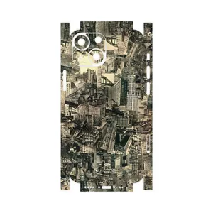 MAHOOT Collage of Skyscraper-FullSkin Cover Sticker for Apple iPhone 13 Mini