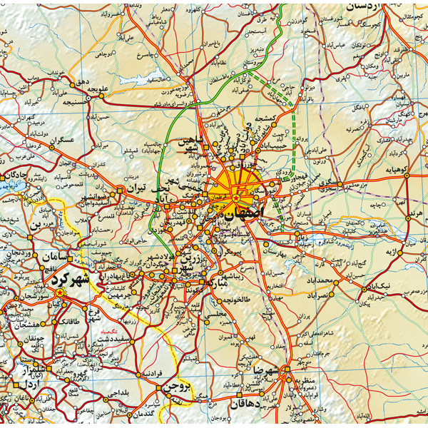 نقشه گیتاشناسی مدل عمومی راههای ایران کد L450