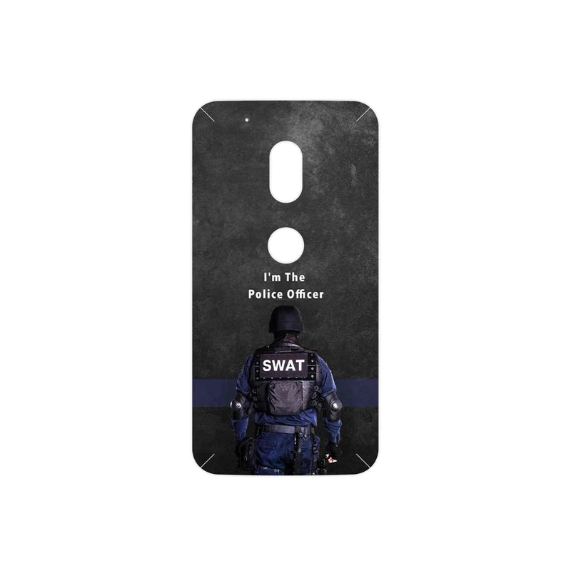 برچسب پوششی ماهوت مدل Police Officer مناسب برای گوشی موبایل موتورولا Moto G4 Play