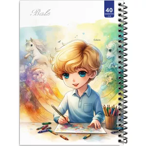 دفتر نقاشی 40 برگ انتشارات بله طرح پسر طراح کد A4-K174