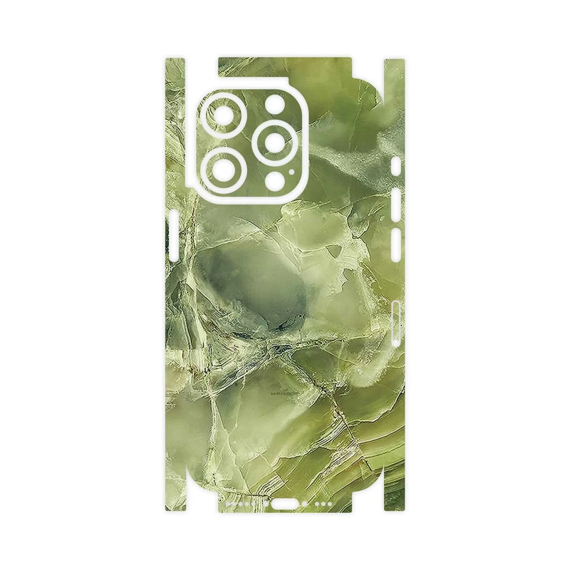 برچسب پوششی ماهوت مدل Green_Crystal_Marble-FullSkin مناسب برای گوشی موبایل اپل iPhone 15 Pro