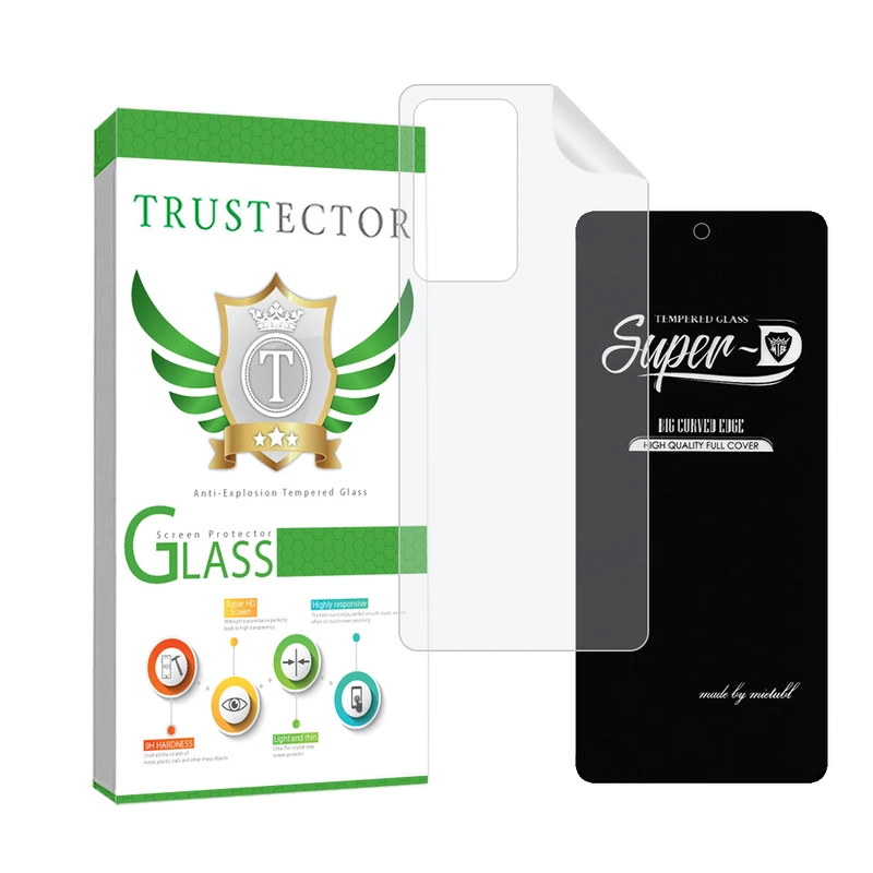    محافظ صفحه نمایش تراستکتور مدل SUPNABKTR مناسب برای گوشی موبایل شیائومی Poco F4 / Redmi K40S / Redmi K50 به همراه محافظ پشت گوشی هیدروژل