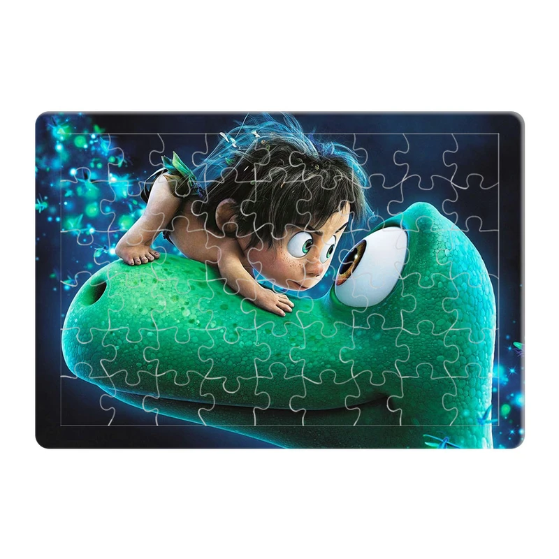 پازل 54 تکه هومرو مدل PL574 طرح انیمیشن دایناسور خوب