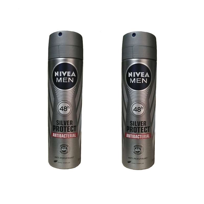 اسپری ضد تعریق مردانه نیوآ مدل Silver Protect حجم 150 میلی لیتر بسته 2 عددی اسپری ضد تعریق مردانه نیوآ مدل Silver Protect حجم 150 میلی لیتر بسته 2 عددی