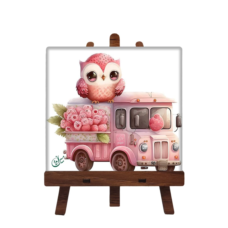 کاشی مبین ایده مدل جغد ch10 کد 1458 به همراه پایه