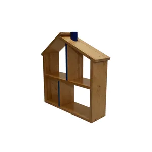 شلف دیواری اتاق کودک مدل کلبه