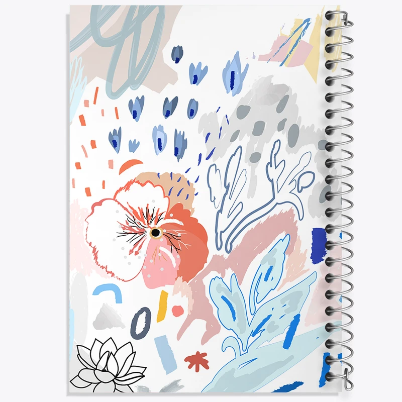 دفتر شطرنجی 50 برگ خندالو مدل گل کد N796