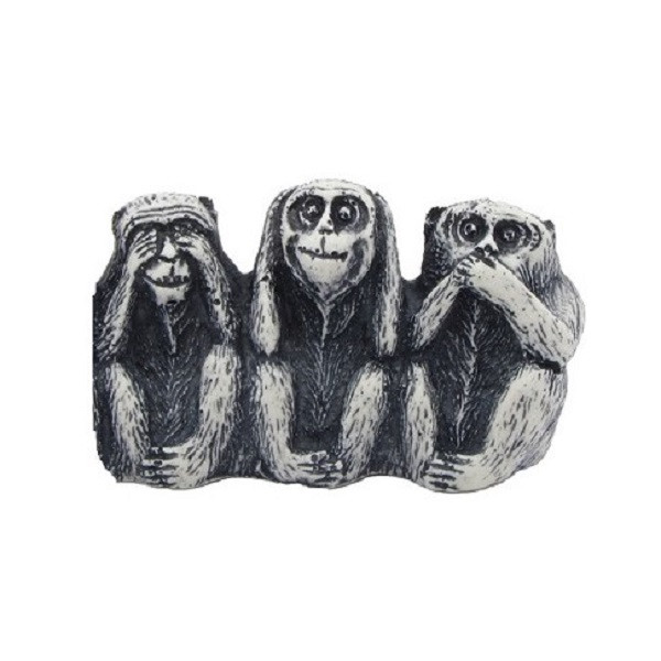 مجسمه مدل سه میمون خردمند