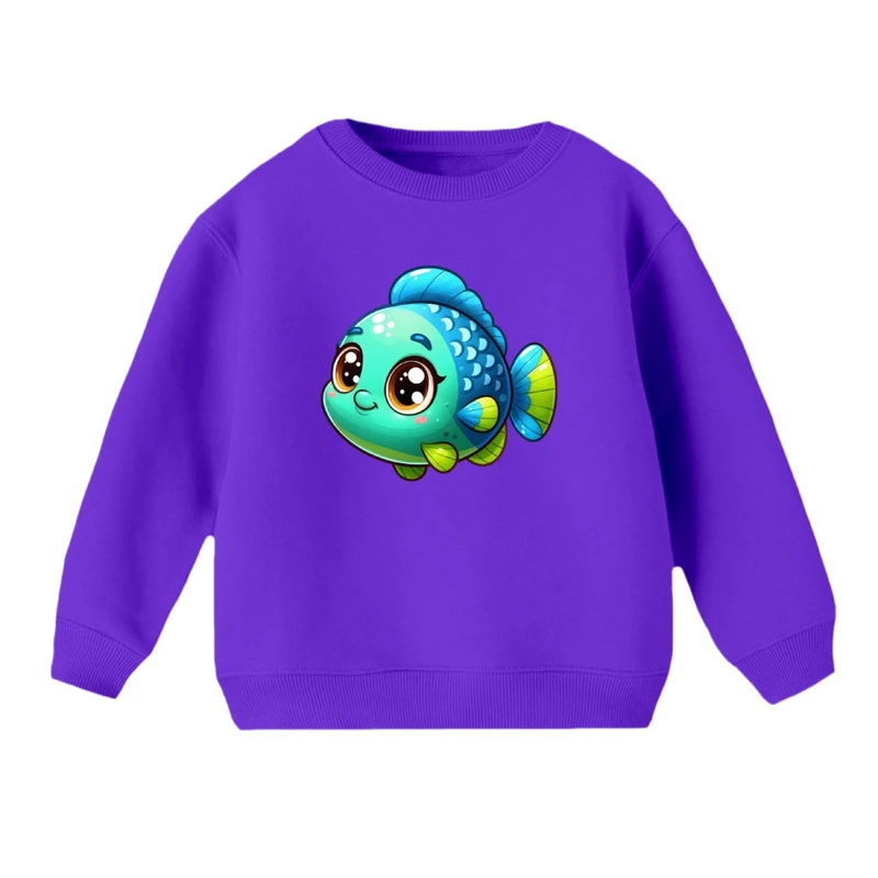 سویشرت بچگانه مدل ماهی کارتونی کد 01