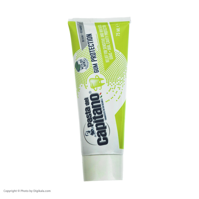 خمیر دندان پاستا دل کاپیتانو مدل Gum Protection حجم 75 میلی لیتر خمیر دندان پاستا دل کاپیتانو مدل Gum Protection حجم 75 میلی لیتر
