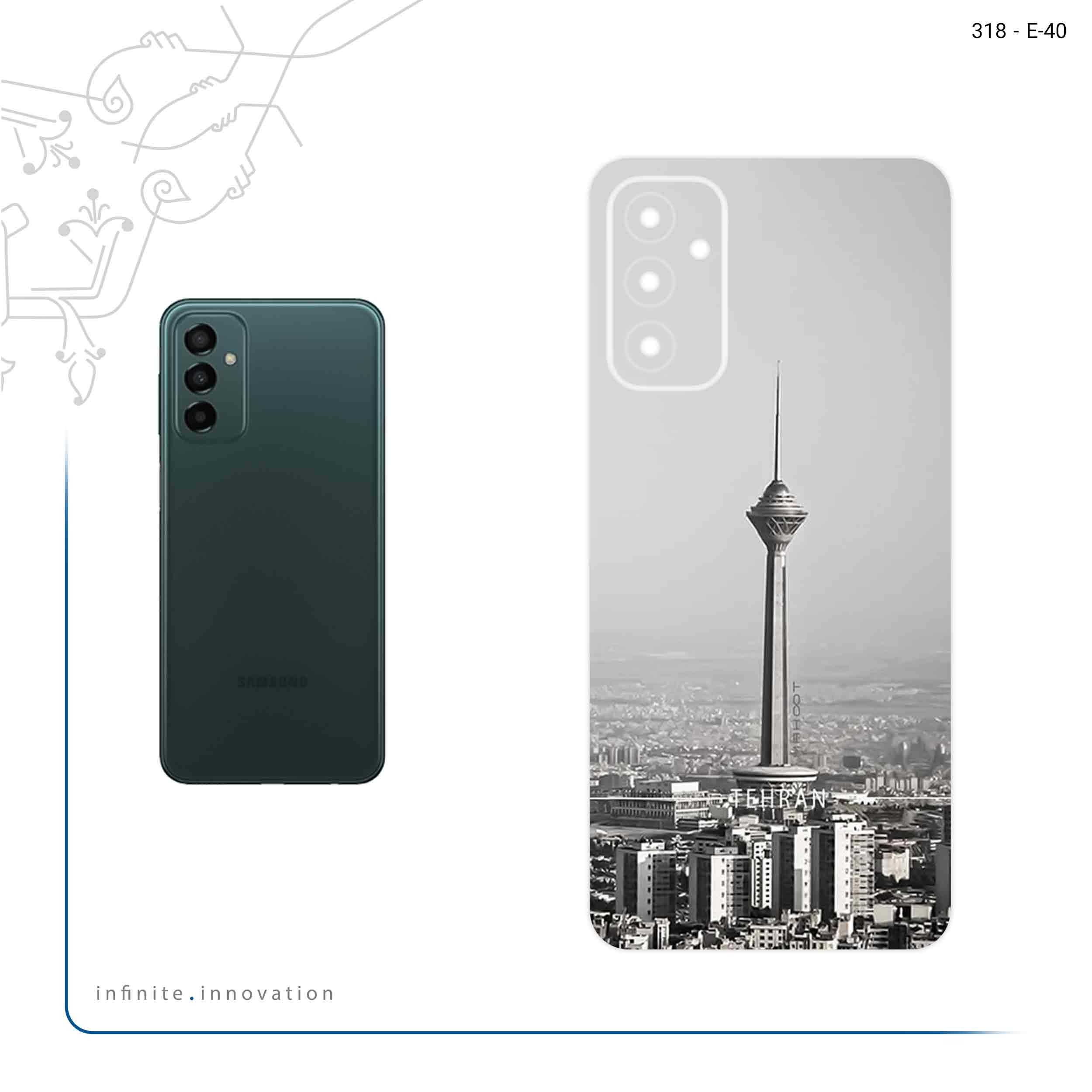 برچسب پوششی ماهوت مدل Tehran_City مناسب برای گوشی موبایل سامسونگ Galaxy M23