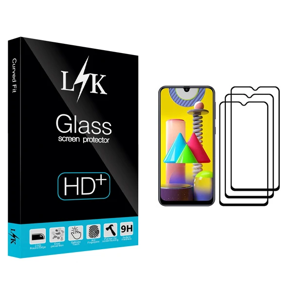 محافظ صفحه نمایش ال کی مدل +LITE مناسب برای گوشی موبایل سامسونگ Galaxy M31 Prime بسته سه عددی