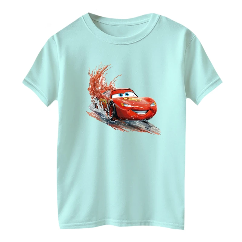 تی شرت آستین کوتاه بچگانه مدل ماشین ها کد ۱