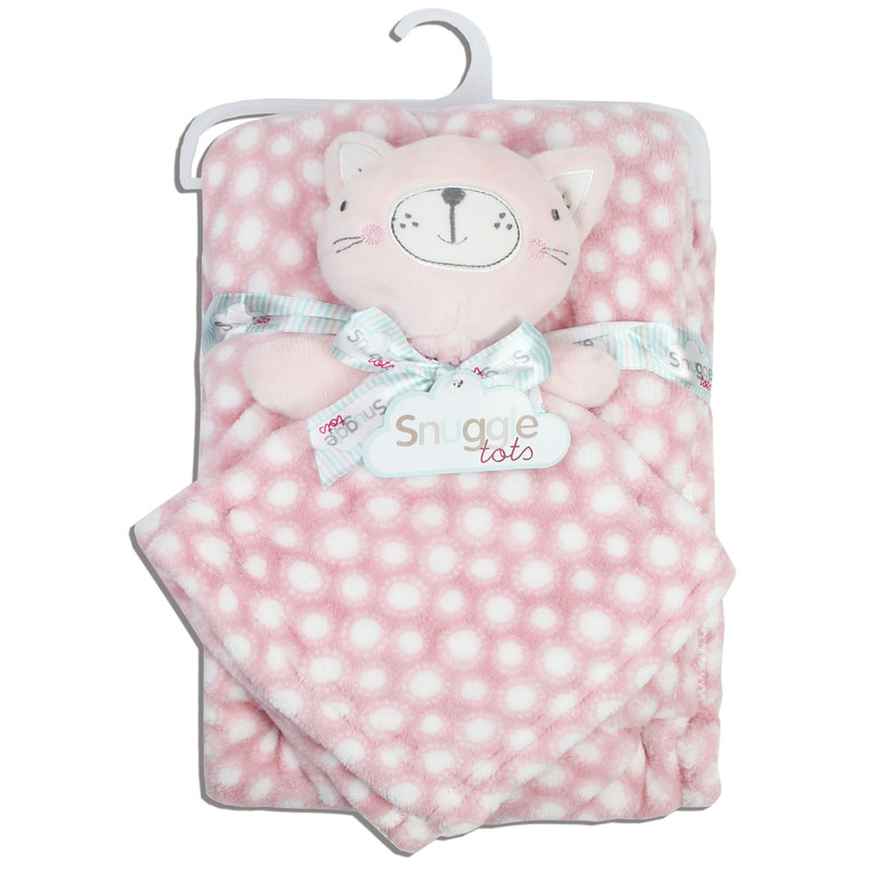 ست پتو و حوله نوزادی اسناگل مدل cat سایز 75x95 سانتی متر