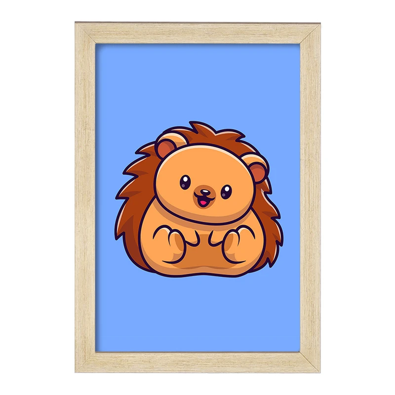 تابلو خندالو مدل حیوانات بامزه جوجه تیغی کد 29643