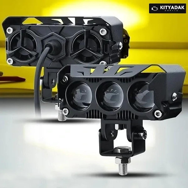 چراغ سه لنز TRI-BEAM X3 کد 2370 بسته 2 عددی