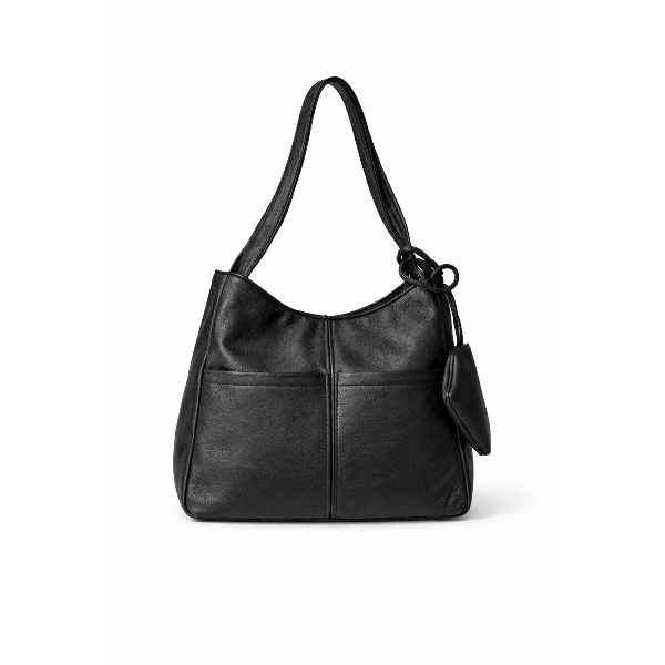 کیف رودوشی زنانه مدل کلاسیک تک زیپ دو جیب 80002