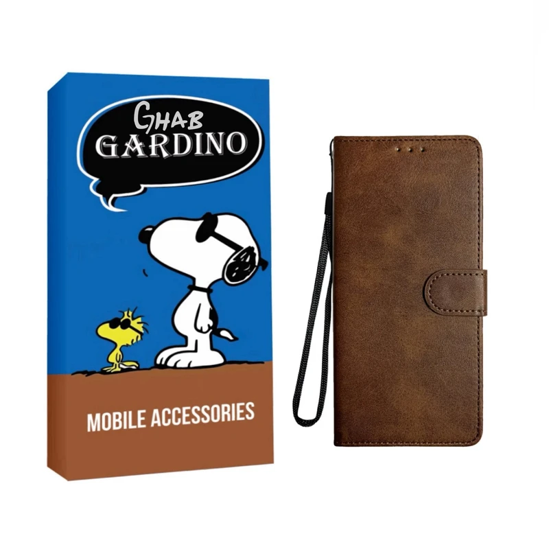 کیف کلاسوری قاب گاردینو مدل CHRM مناسب برای گوشی موبایل شیائومی REDMI NOTE 12 PRO PLUS به همراه بند آویز