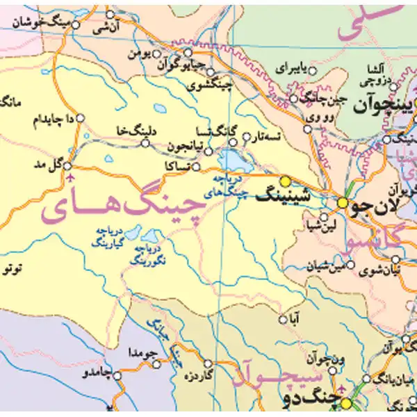 نقشه گیتاشناسی مدل راهای کشور چین و شهر پکن کد 402