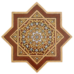 آویز چوبی مدل هشت گوش اسلیمی